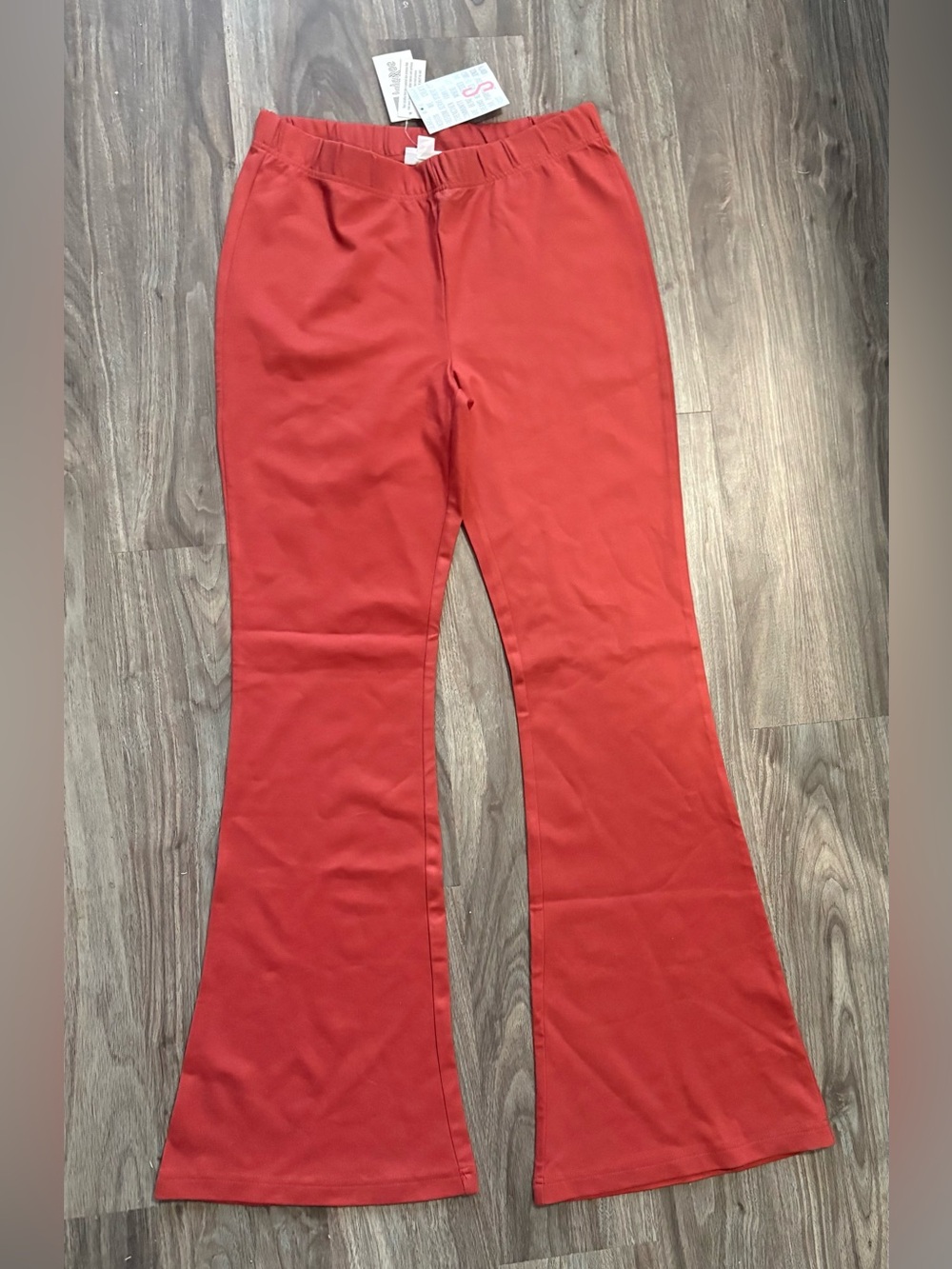 LuLaRoe Bright Coral Boot Cut Flare Pants